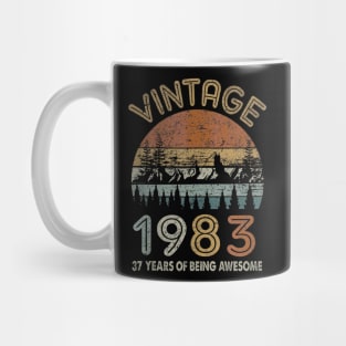 37 Years Old Retro Vintage 1983 37th Birthday Gifts Mug